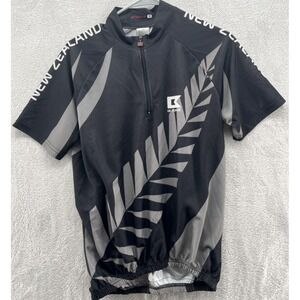 Brave Shirt Mens Medium Cycling Short Sleeve New Zealand Brave Mens Black